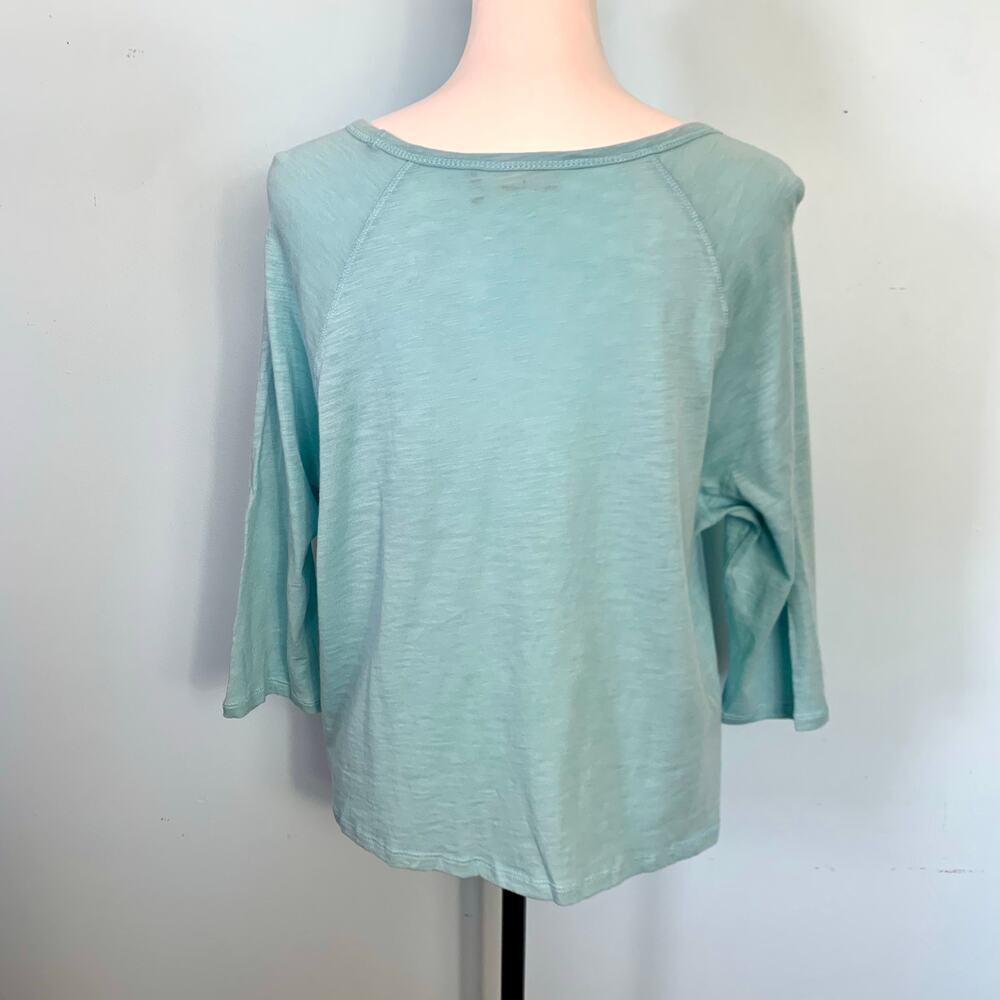NWT Nanette Lepore Play "detox, retox, repeat" Top Light Blue Size Small - Picture 5 of 8